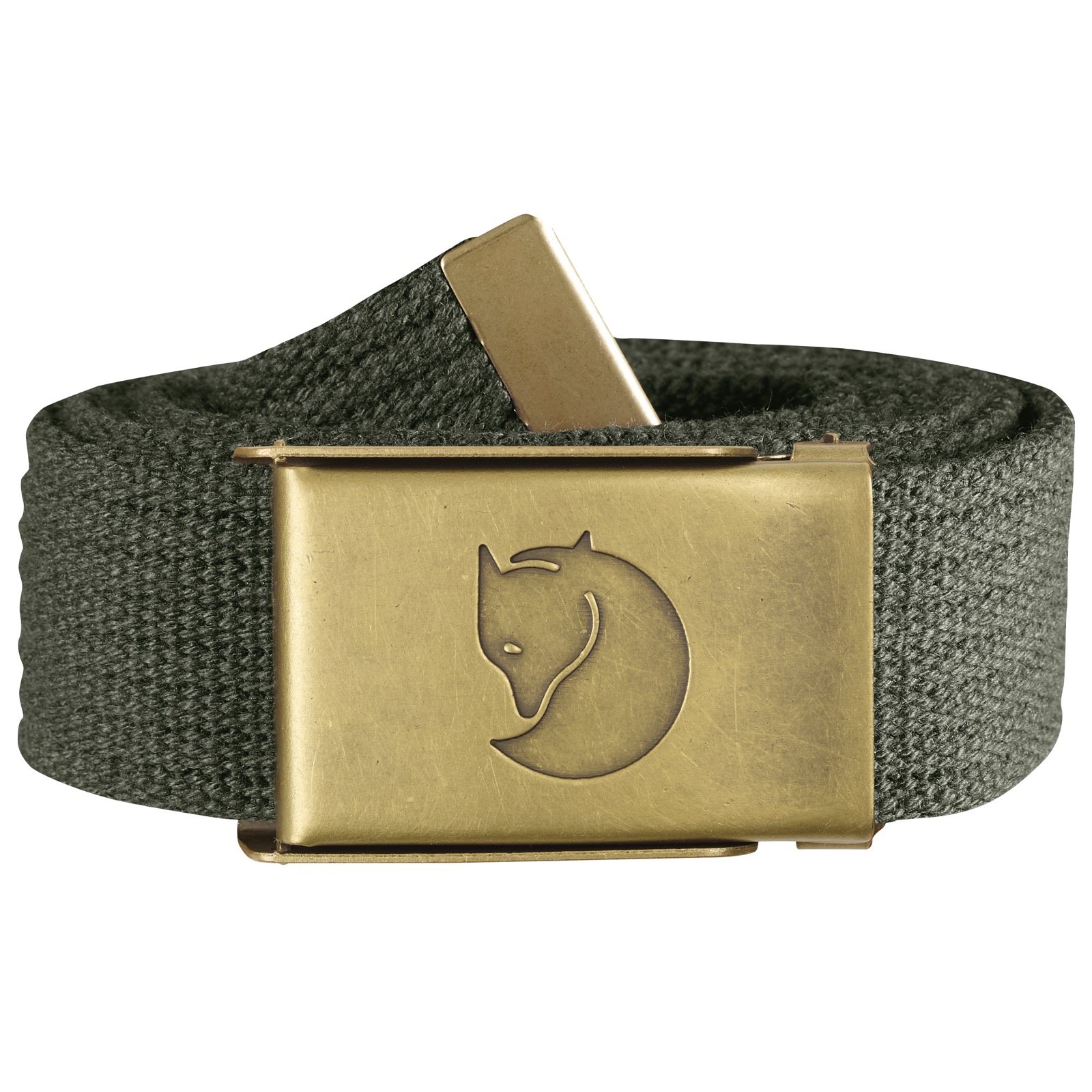 Canvas Brass Belt 3 cm